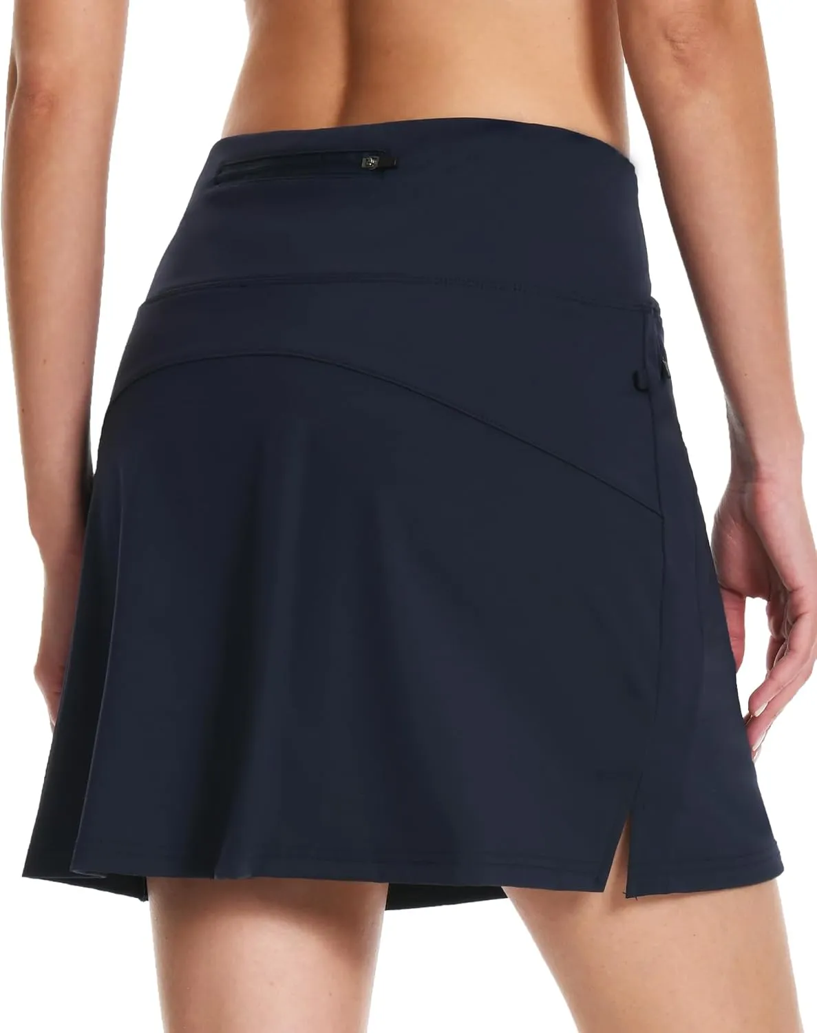 16" Golf Skorts Skirts for Women with Zipper Pockets Women's High Waisted Tennis Skirt Athletic Skort