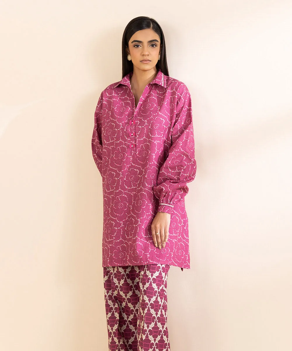 2 Piece - Printed Cambric Suit