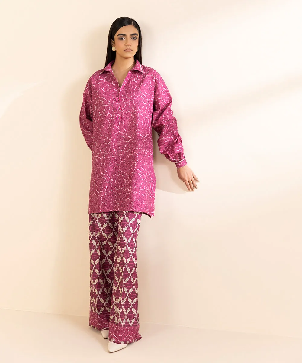 2 Piece - Printed Cambric Suit