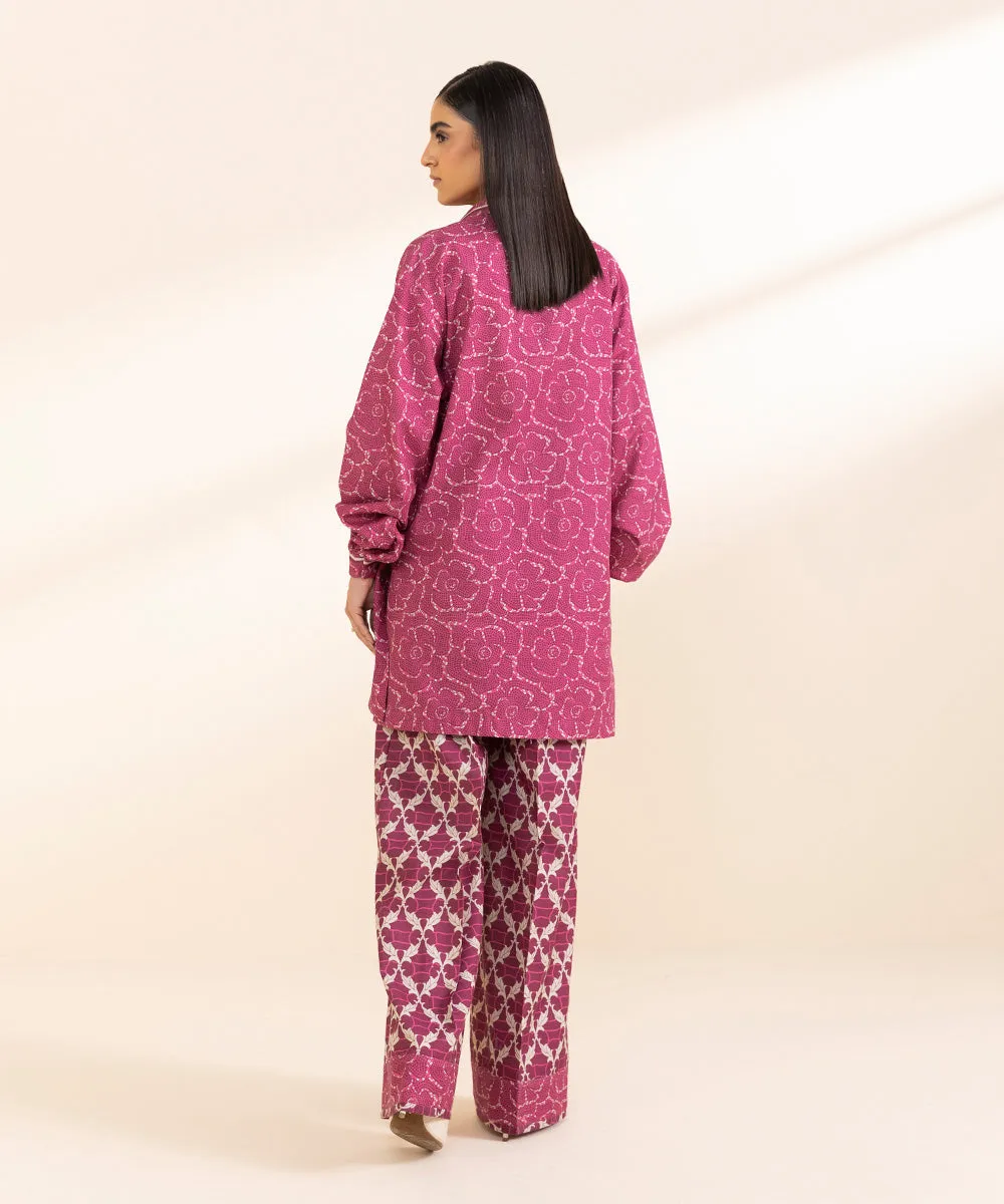 2 Piece - Printed Cambric Suit