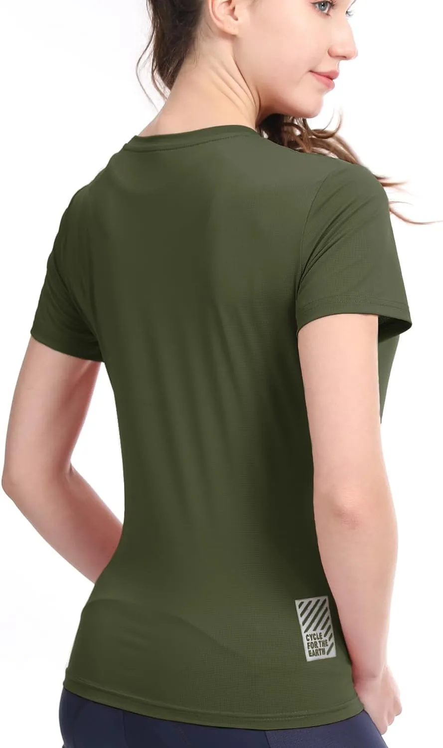 3-5 Pack Workout Shirts Women Running Quick Dry Crew Neck Gym Moisture Wicking T-Shirts Athletic Yoga Tee Top UPF 50 