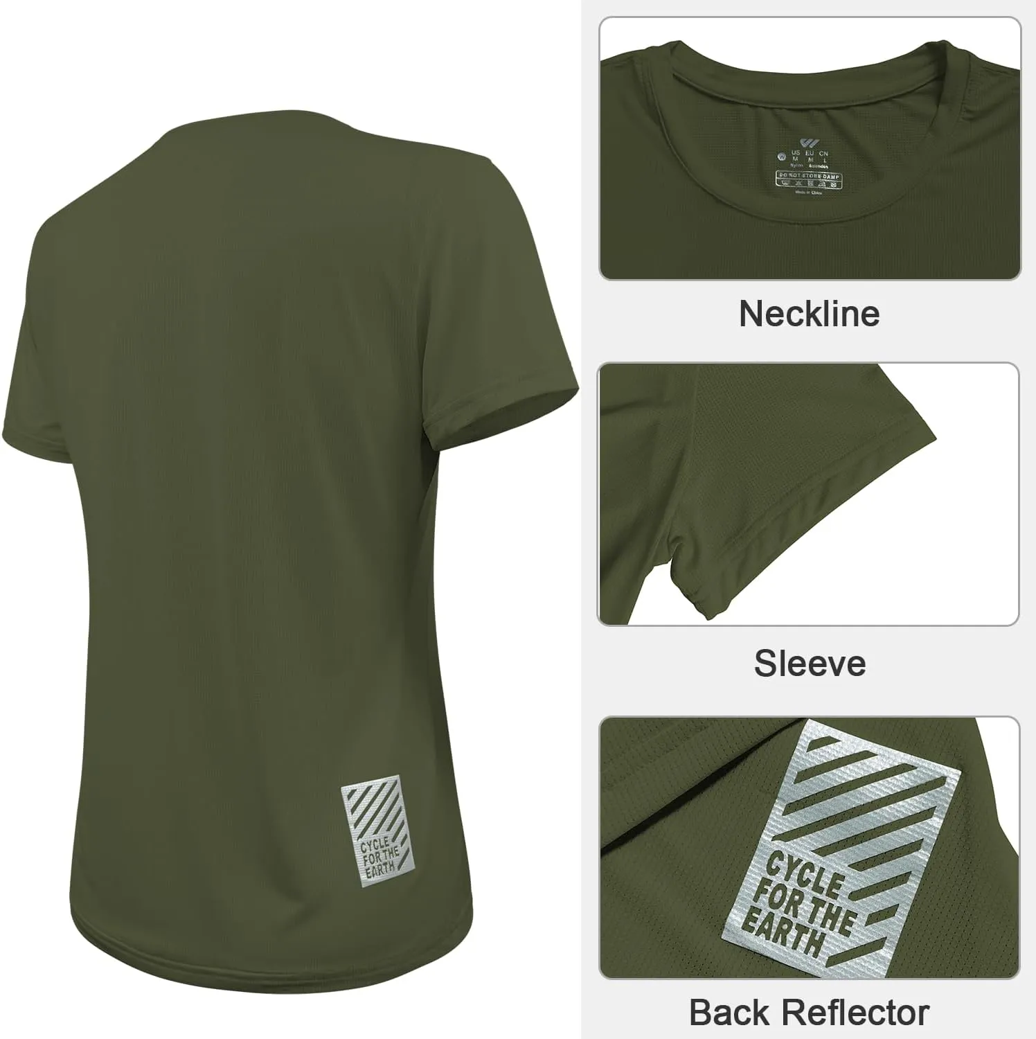 3-5 Pack Workout Shirts Women Running Quick Dry Crew Neck Gym Moisture Wicking T-Shirts Athletic Yoga Tee Top UPF 50 