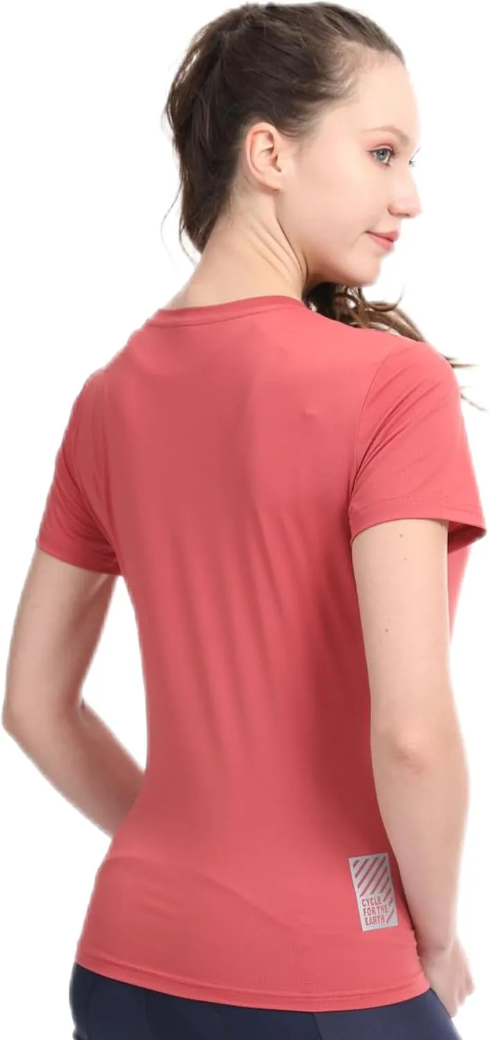 3-5 Pack Workout Shirts Women Running Quick Dry Crew Neck Gym Moisture Wicking T-Shirts Athletic Yoga Tee Top UPF 50 