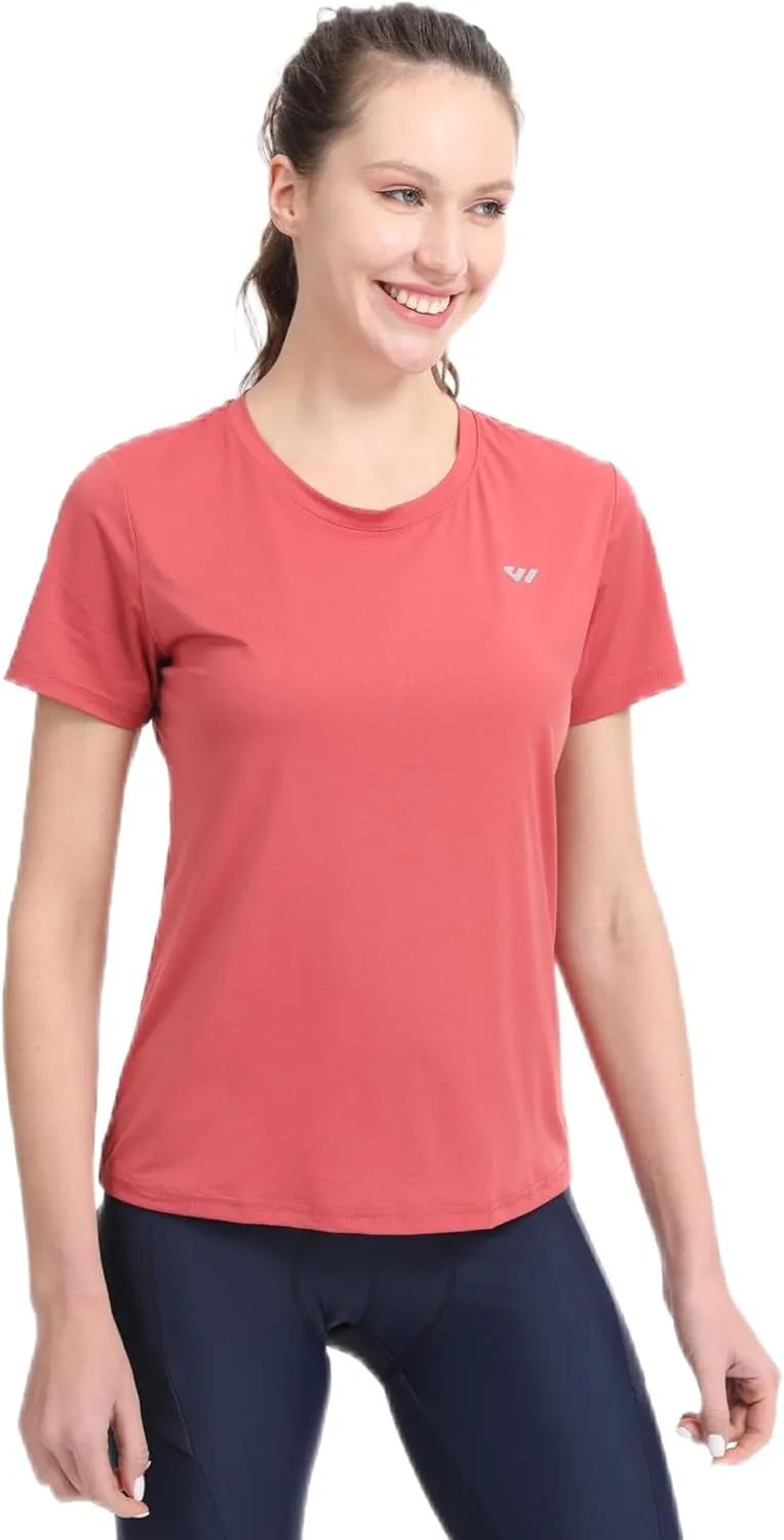 3-5 Pack Workout Shirts Women Running Quick Dry Crew Neck Gym Moisture Wicking T-Shirts Athletic Yoga Tee Top UPF 50 