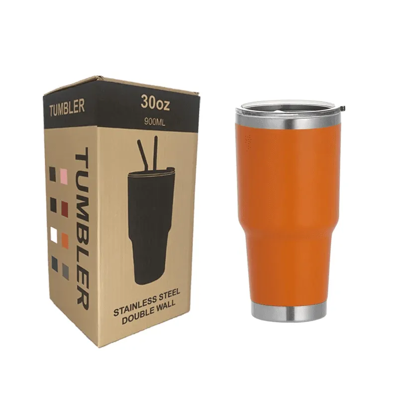 30oz Stainless Steel Tumblers  Insulated Travel Mug with Lid
