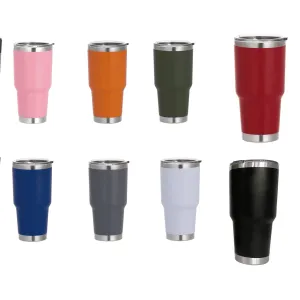 30oz Stainless Steel Tumblers  Insulated Travel Mug with Lid