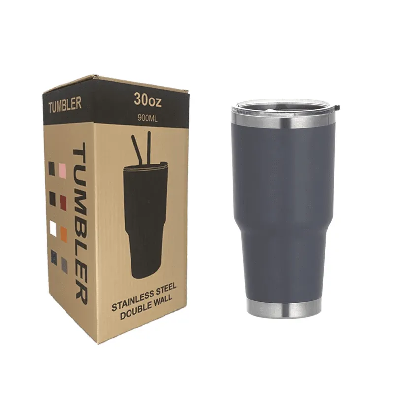30oz Stainless Steel Tumblers  Insulated Travel Mug with Lid