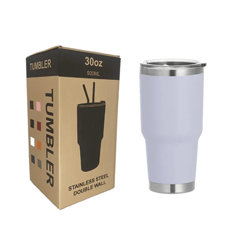 30oz Stainless Steel Tumblers  Insulated Travel Mug with Lid