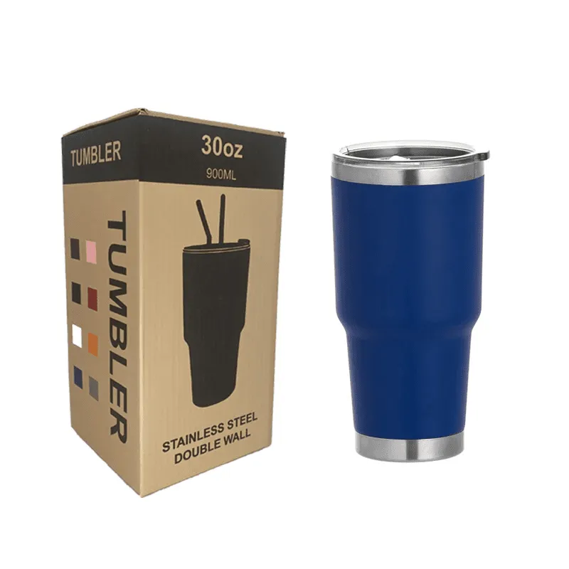 30oz Stainless Steel Tumblers  Insulated Travel Mug with Lid
