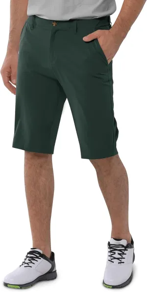33,000ft Men's Golf Shorts Dry Fit, Lightweight Quick Dry Golf Stretch Shorts with Pockets 11" Inseam for Travel Casual