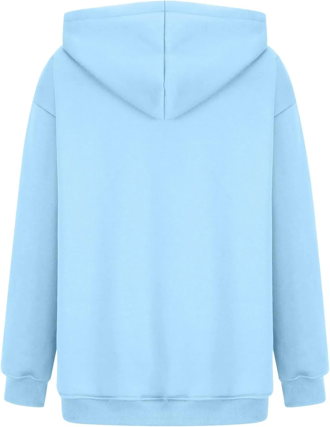 ADHOWBEW Womens Hoodies 2024 Fashion Oversized Drop Shoulder Long Sleeve Drawstring Sweatshirt Pullover with Pockets