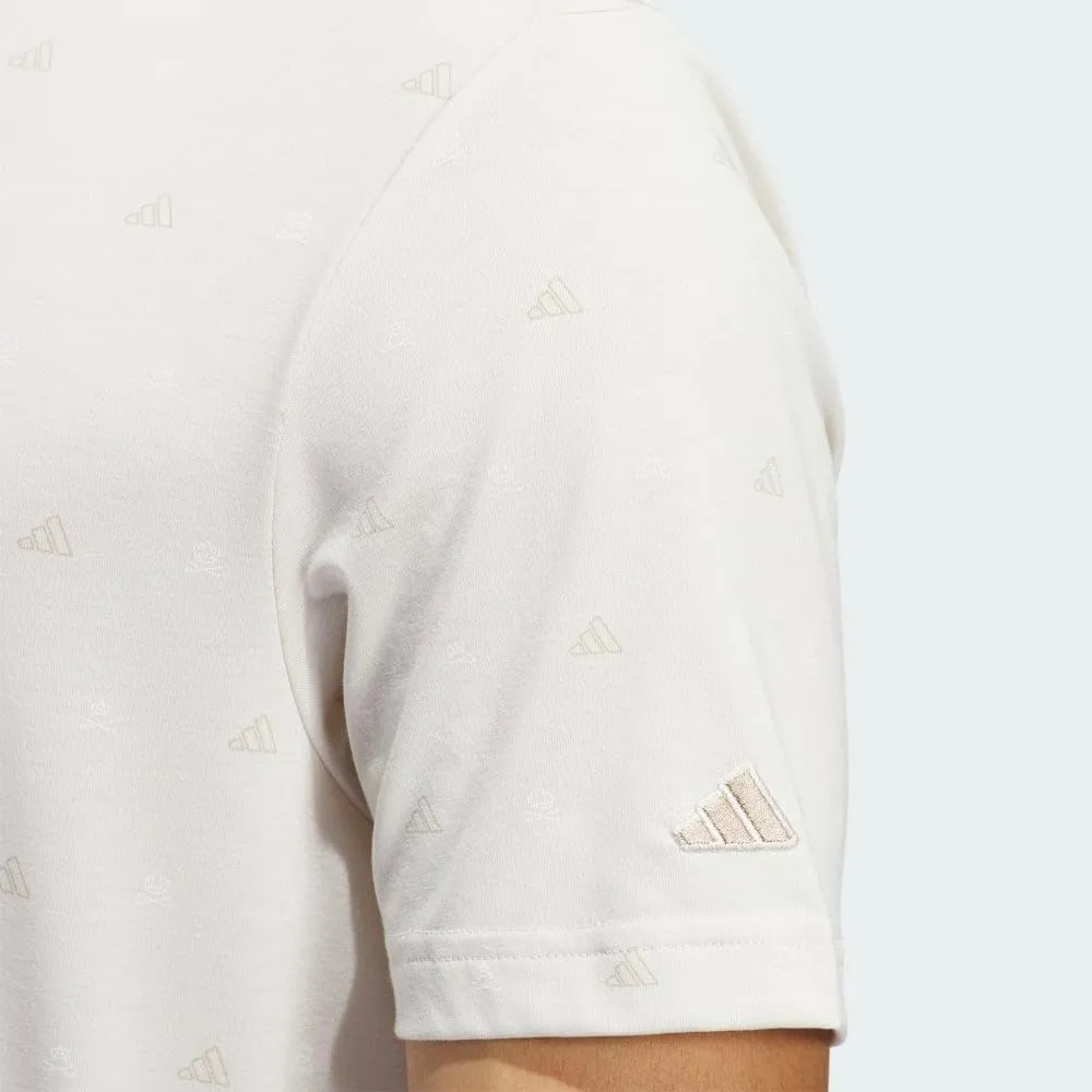 adidas Men's Go-to Mini-Crest Print Polo Shirt