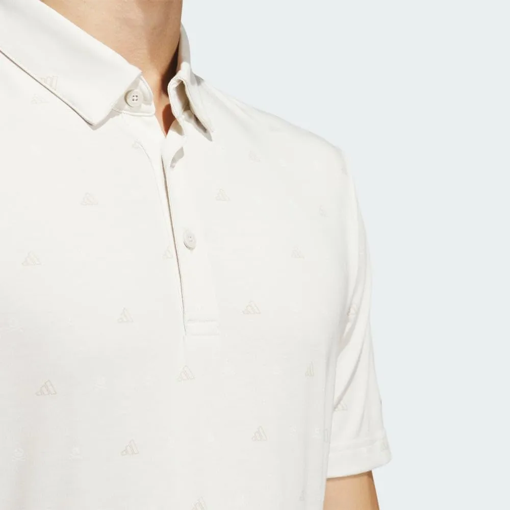 adidas Men's Go-to Mini-Crest Print Polo Shirt