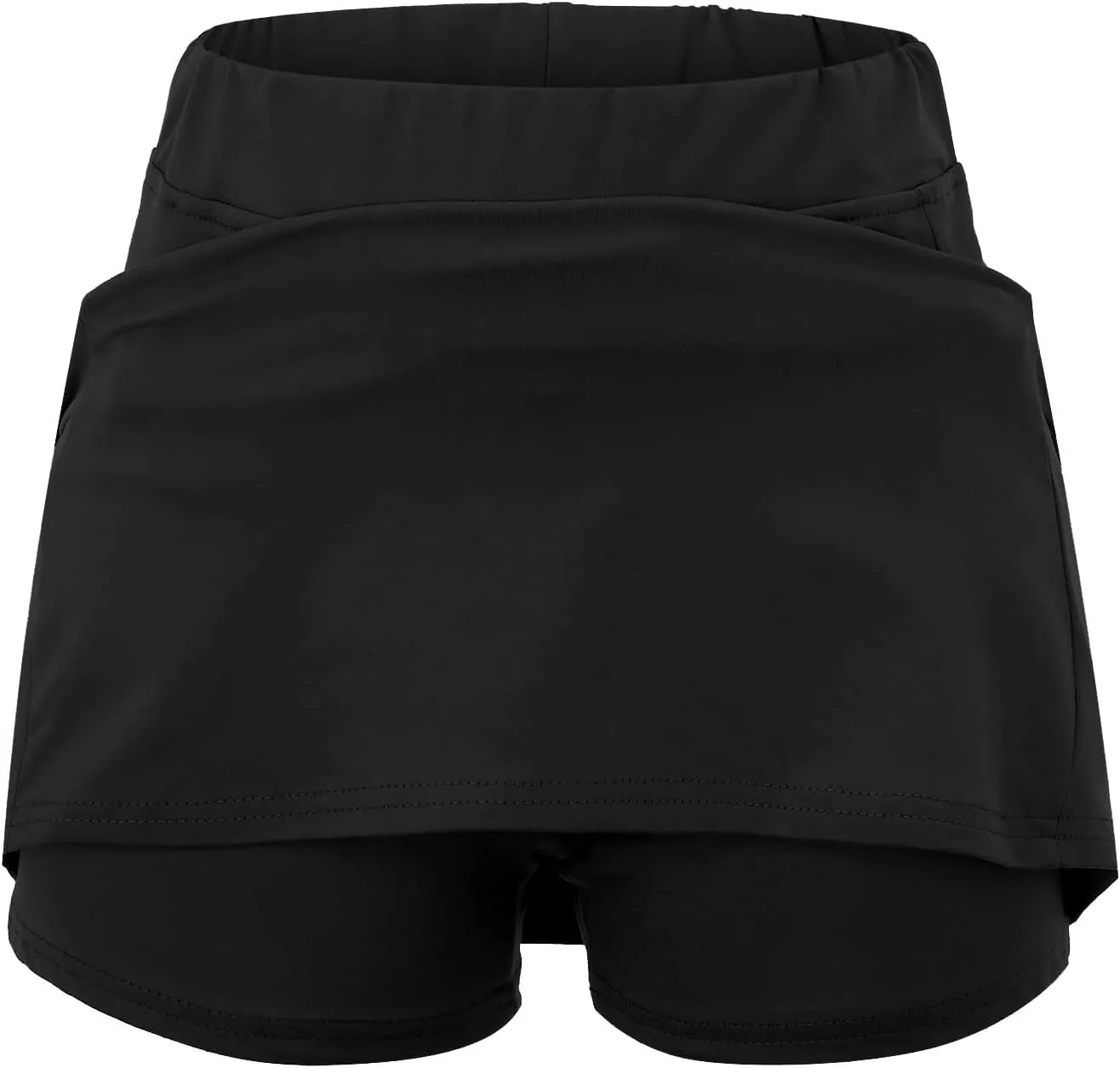 aihihe Golf Skirts for Women with Shorts Pink Dress Shorts Black Cotton Linen Skirt Women