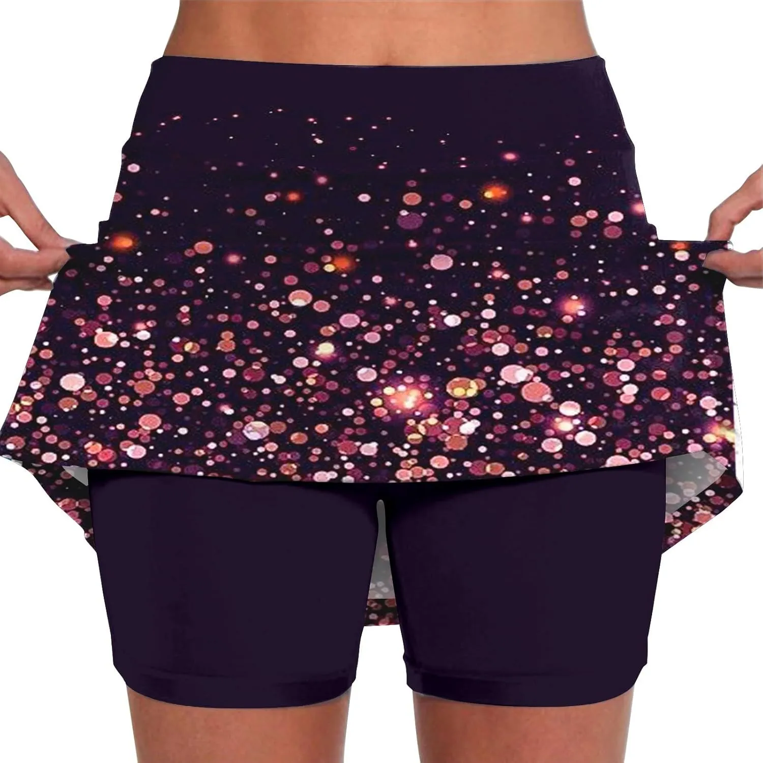 aihihe Pleated Golf Skirts for Women Plus Size Skorts for Women with Pockets Dressy Skorts for Women with Pockets Plus Size