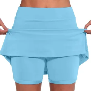aihihe Pleated Golf Skirts for Women Plus Size Skorts for Women with Pockets Dressy Skorts for Women with Pockets Plus Size