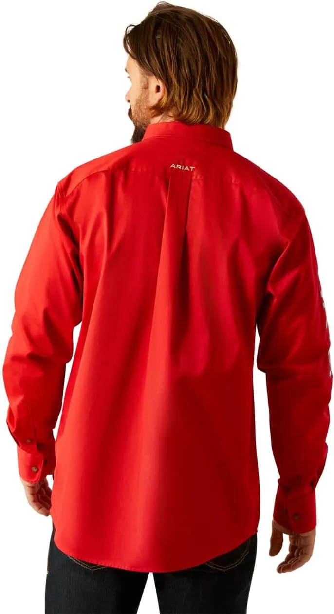 ARIAT Men's Team Logo Long Sleeve Button Down Shirt