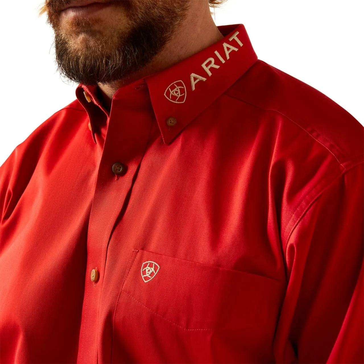 ARIAT Men's Team Logo Long Sleeve Button Down Shirt