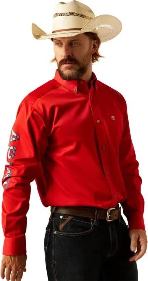 ARIAT Men's Team Logo Long Sleeve Button Down Shirt