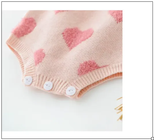 Baby Girl Heart Bodysuit and Sweater Set
