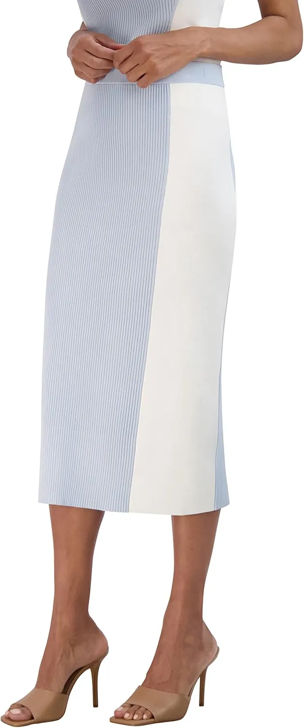 BCBGMAXAZRIA Women's Pull on Sweater Midi Pencil Skirt