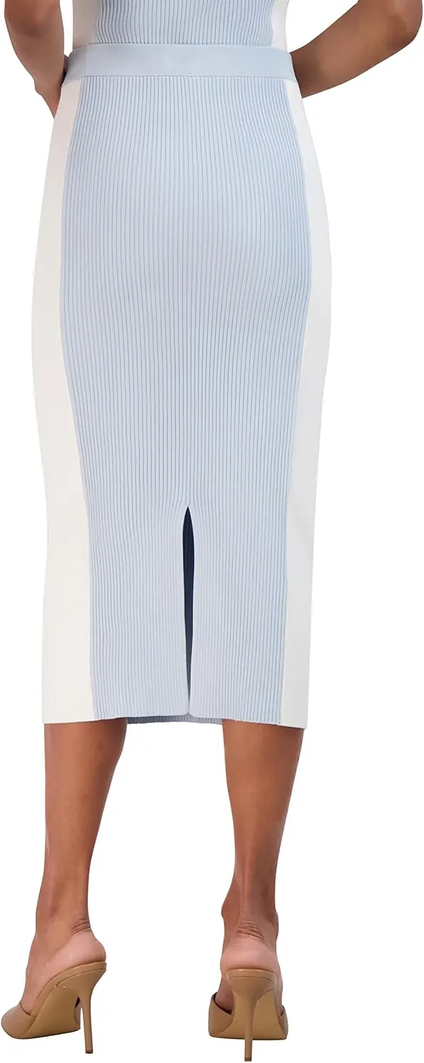 BCBGMAXAZRIA Women's Pull on Sweater Midi Pencil Skirt