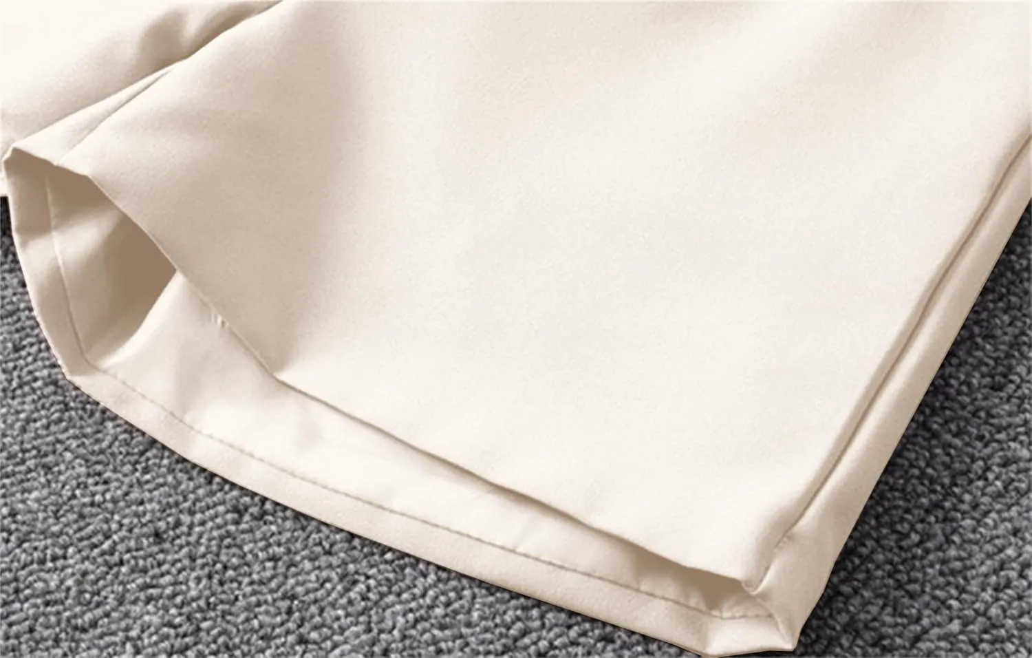 Betusline Women's Shorts Summer Casual Work Pleated Dress Shorts with Back Elastic Waist