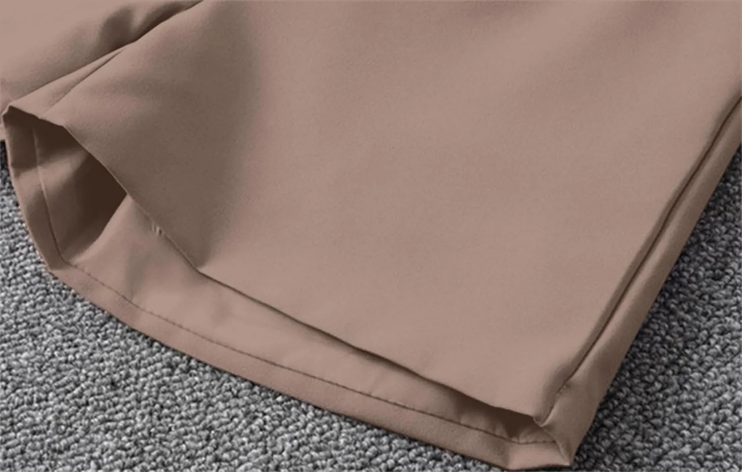 Betusline Women's Shorts Summer Casual Work Pleated Dress Shorts with Back Elastic Waist