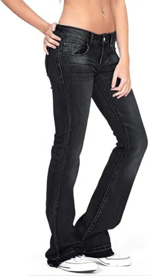 Black Pants for Women Jeans Mid Womens Poket Lace Denim Casual Women's Jeans Straight Leg Denim Pants Womens High