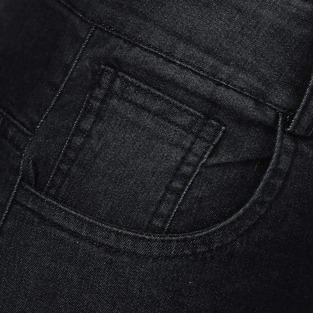 Black Pants for Women Jeans Mid Womens Poket Lace Denim Casual Women's Jeans Straight Leg Denim Pants Womens High