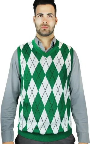 Blue Ocean Big Men Argyle Jacquard Sweater Vest