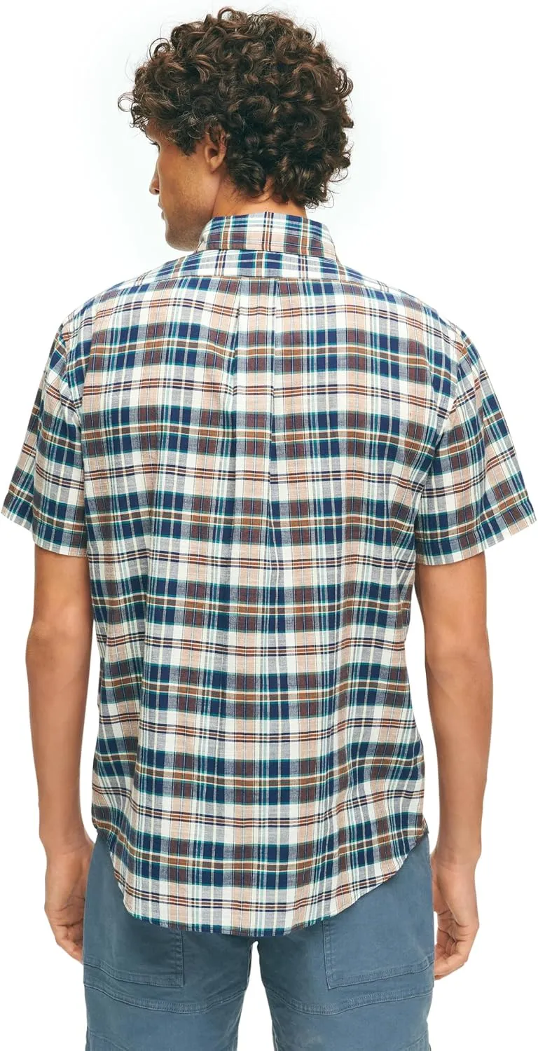 Brooks Brothers Men's Short Sleeve Button Down Sport Shirt