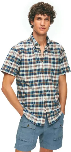Brooks Brothers Men's Short Sleeve Button Down Sport Shirt