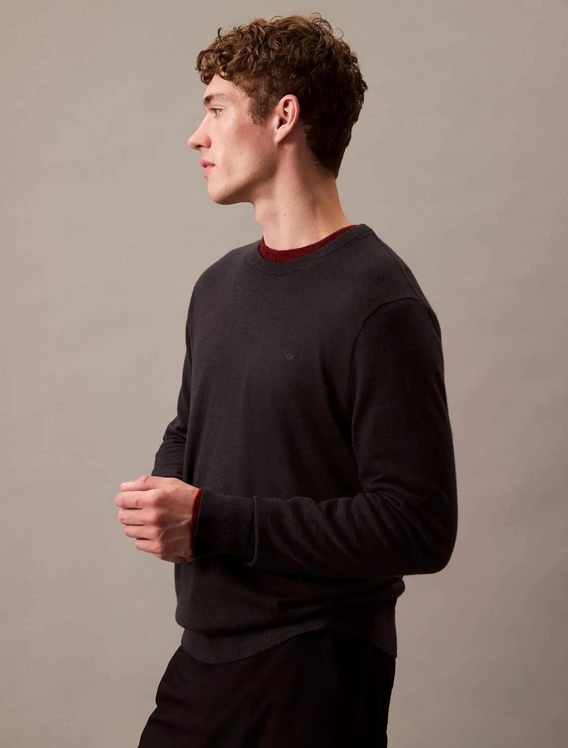 Calvin Klein Men's Extra Fine Merino Wool Sweater