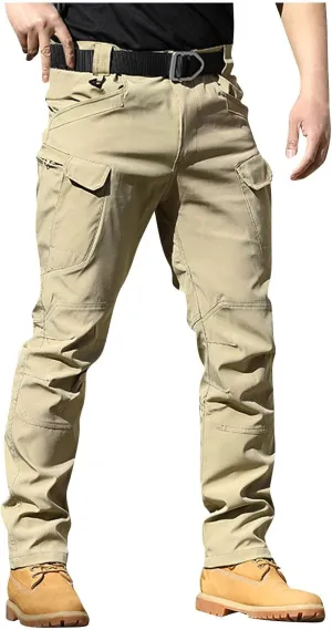 Cargo Pants Men Ripstop Classic Regular Hunting Work Pants Stretch Outdoor Resistant Travel Windproof Hiking Pants