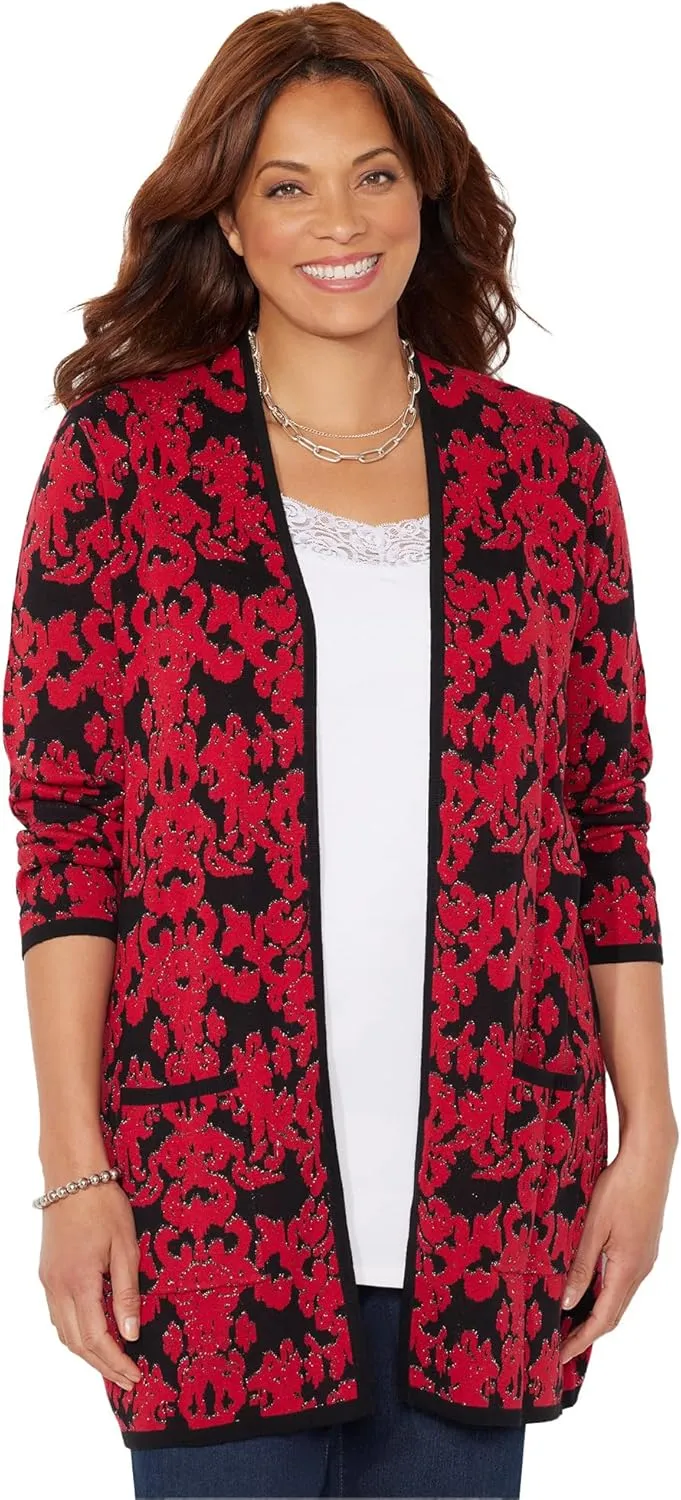 Catherines Women's Plus Size Luxe Sweater Cardigan