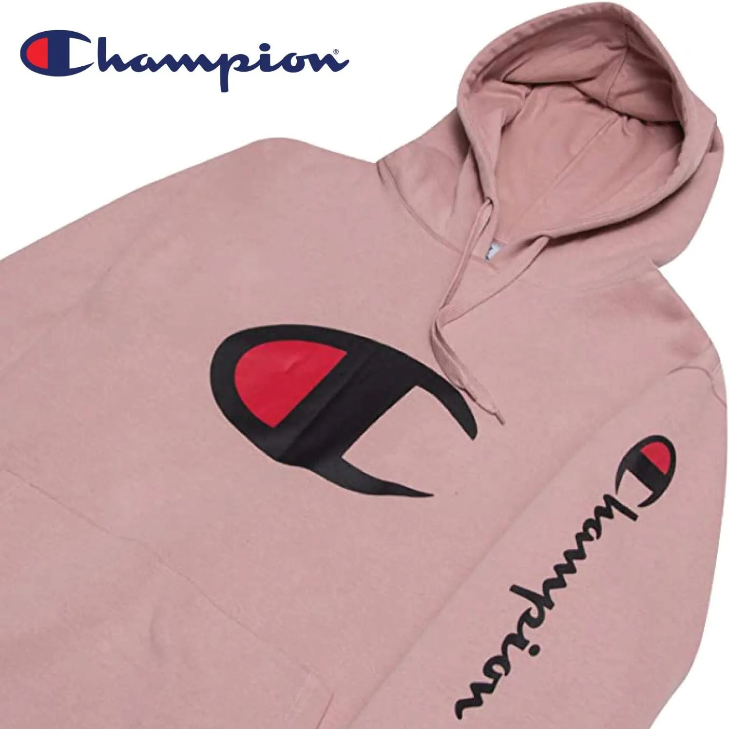 Champion Hoodie for Men Big And Tall Mens Oversized Pullover Fleece Sweatshirt