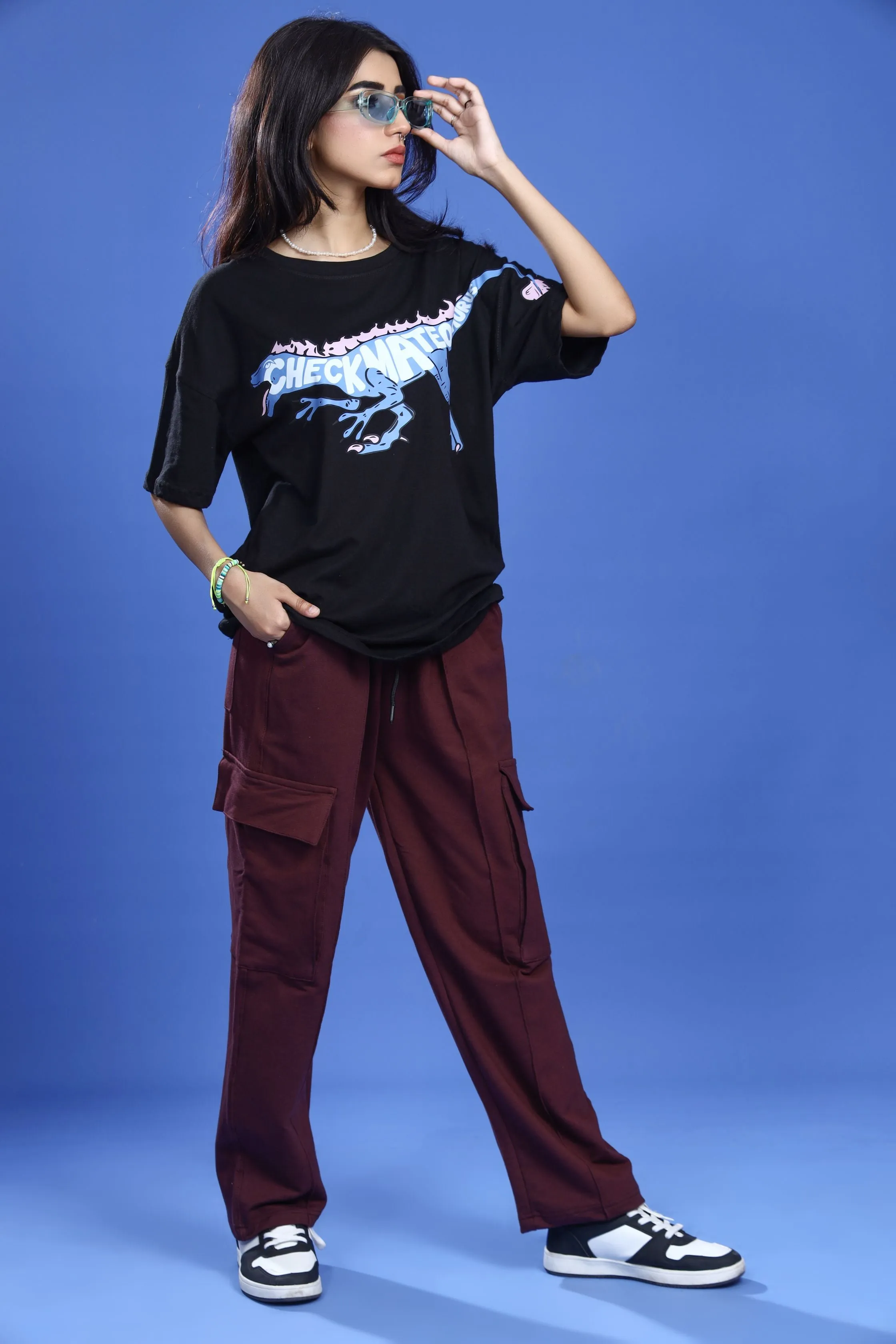 CHECKMATEAURUS OVERSIZED T-SHIRT