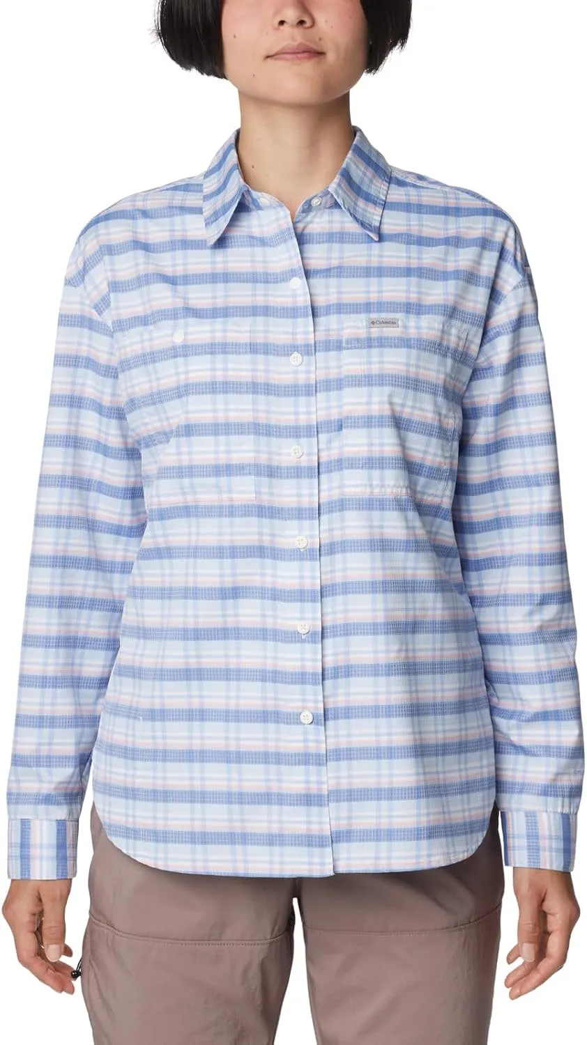 Columbia Women's Silver Ridge Utility Patterned Long Sleeve Shirt