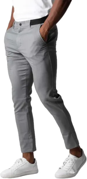 CRNTCEM Mens Slim Fit Suit Pants Casual Golf Pants Tapered Leg Chino Flat Front Dress Trousers Buisness Work Formal Trousers