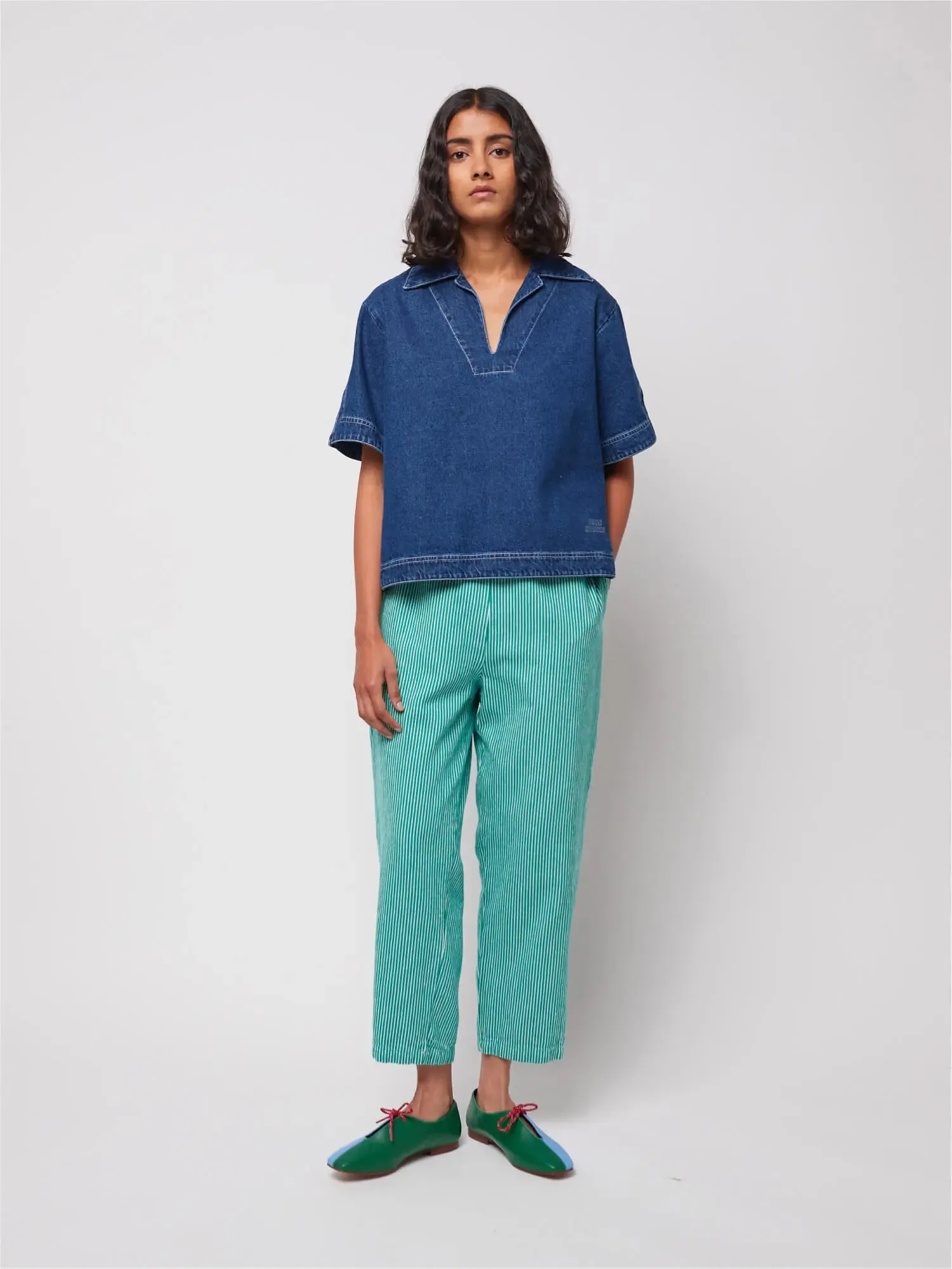 Denim relaxed shirt
