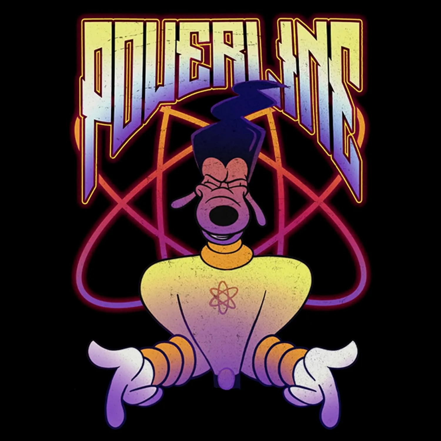 Disney Men's Goofy Movie, a Powerline Jam T-Shirt