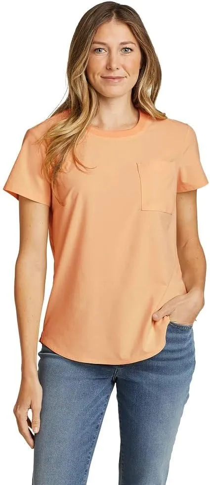 Eddie Bauer Women's Departure Short-Sleeve Pocket T-Shirt