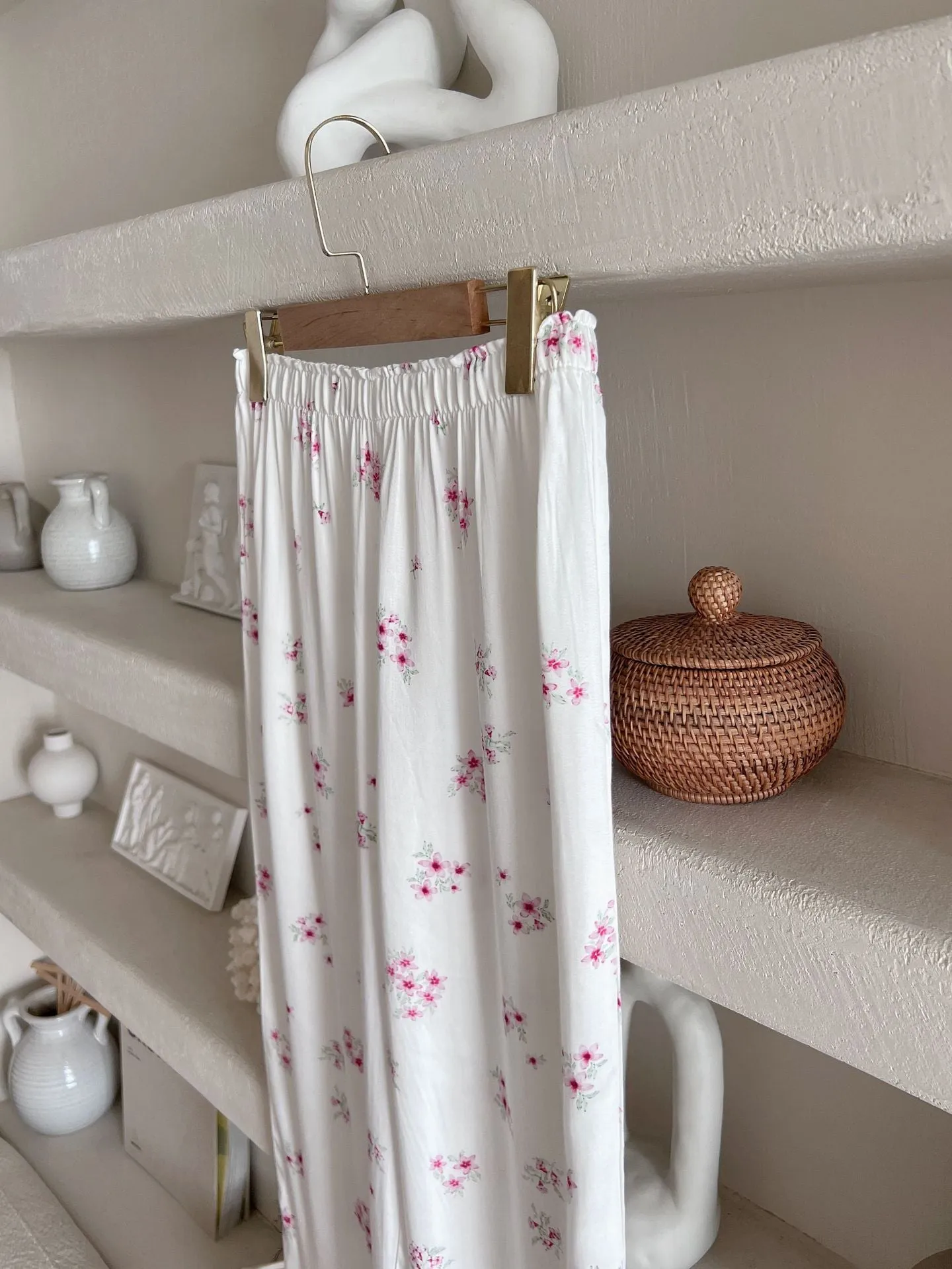 Floral Sakura Print Pajama Set