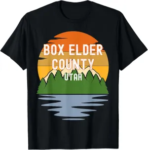 From Box Elder County Utah Vintage Sunset T-Shirt