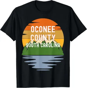 From Oconee County South Carolina Vintage Sunset T-Shirt