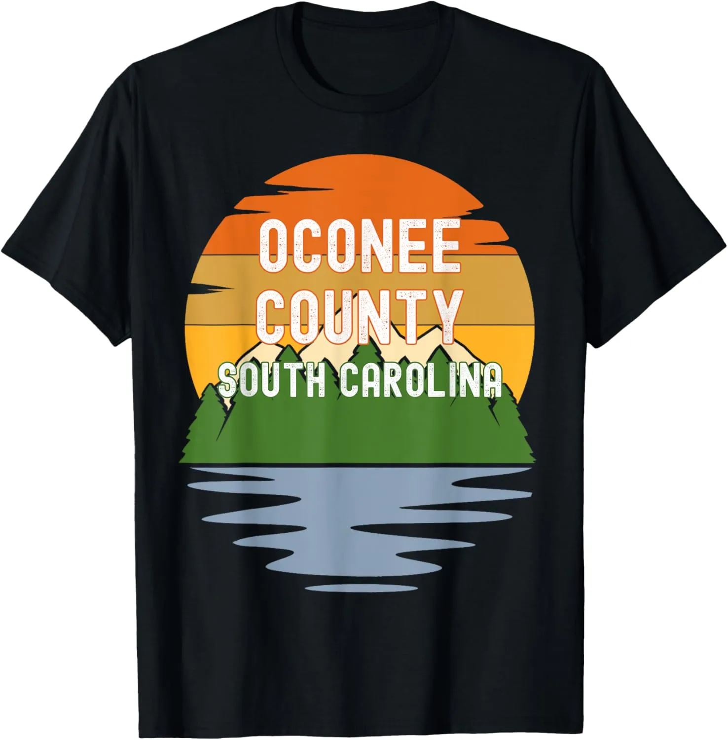 From Oconee County South Carolina Vintage Sunset T-Shirt