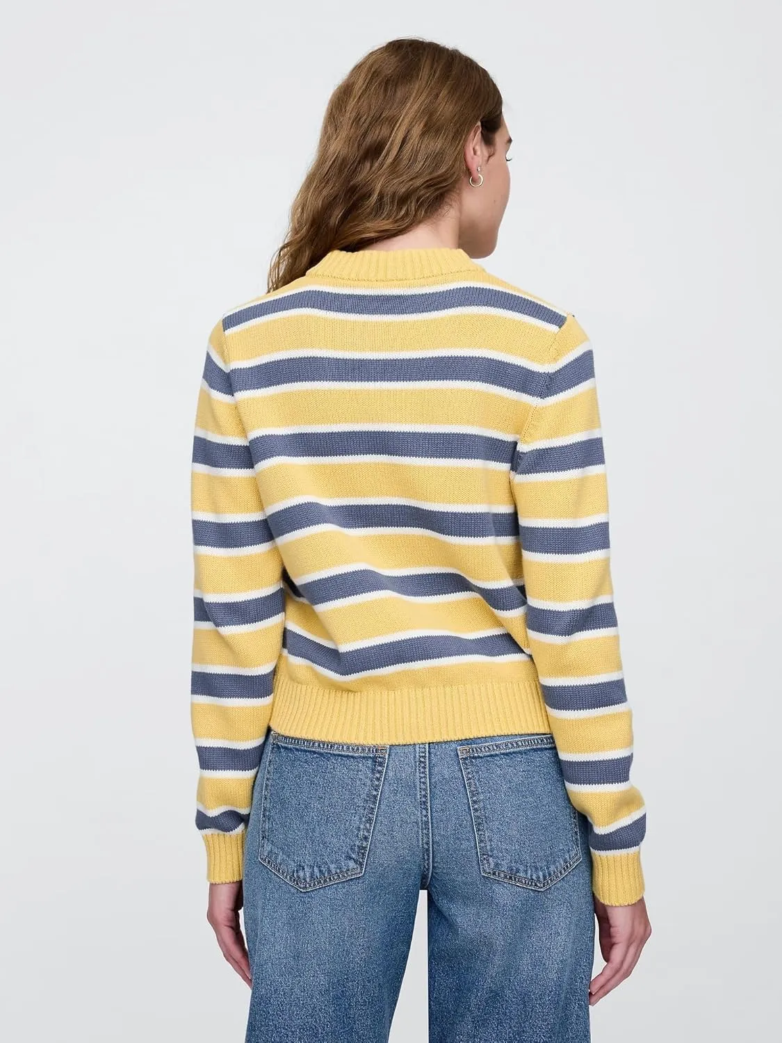 GAP Women's High Neck Cotton Crew Sweater