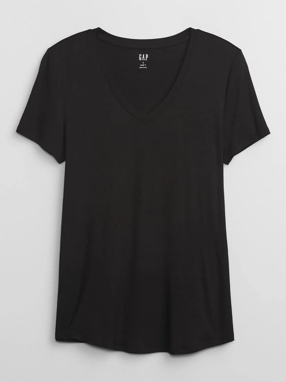 GAP Women's Luxe Short Sleeve V-Neck T-Shirt