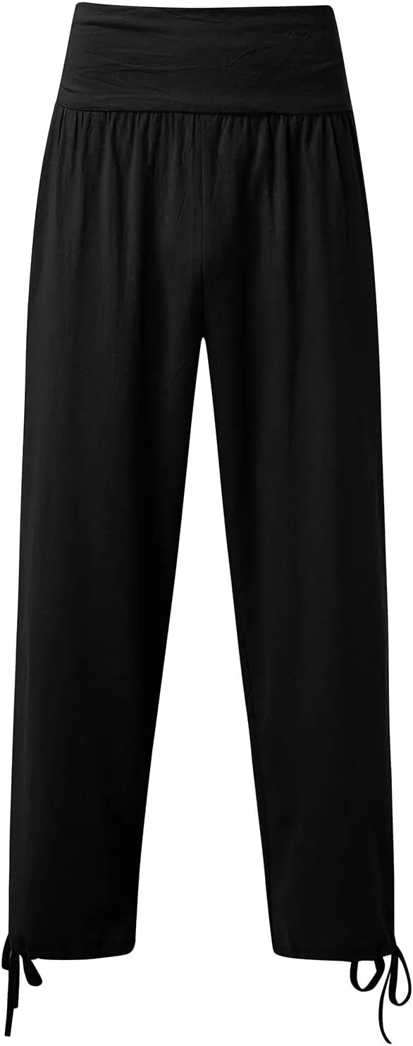 GIERIDUC Mens Fleece Sweatpants Winter Dress Pants for Men Slim Fit Black Mens Navy Blue Dress Pants Mens Workout Pants Tall
